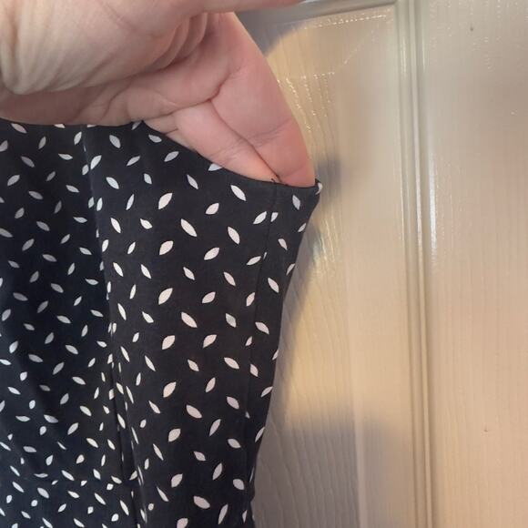 Diane Von Furstenberg Hadlie Bromley Dot Black Sheath Dress Size 8 Evening - Picture 9 of 9